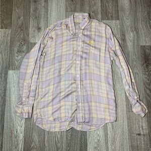 Burberry Woman’s Long Sleeve Button Up Shirt Medium